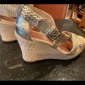 SPERRY Top-Sider leather platform wedge espadrille sandals